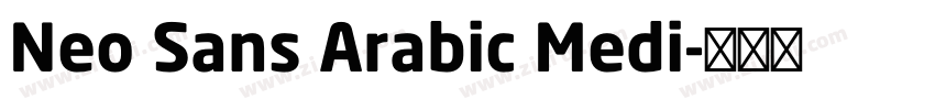 Neo Sans Arabic Medi字体转换